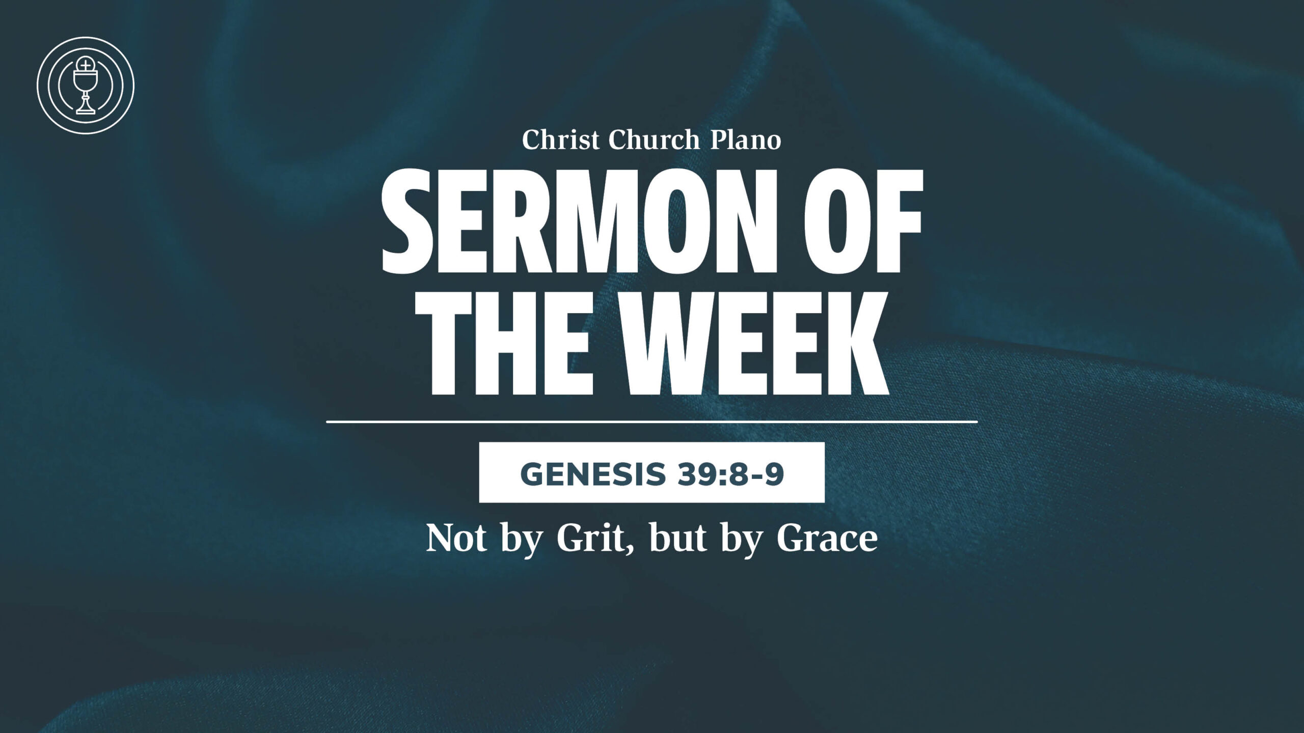 Not by Grit, but by Grace