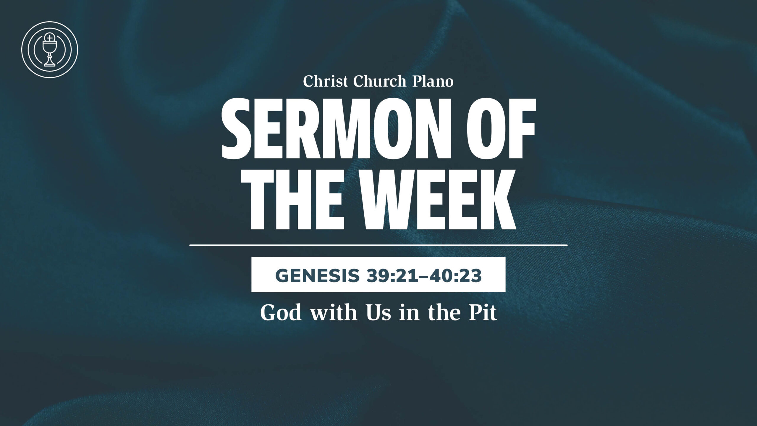 God with Us in the Pit